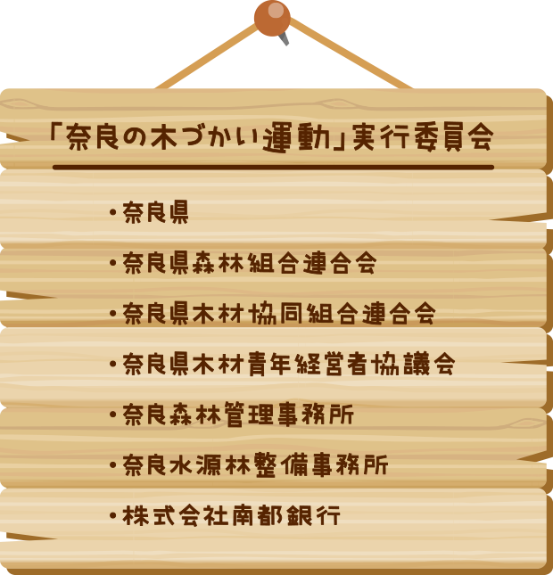 「奈良の木づかい運動」実行委員会