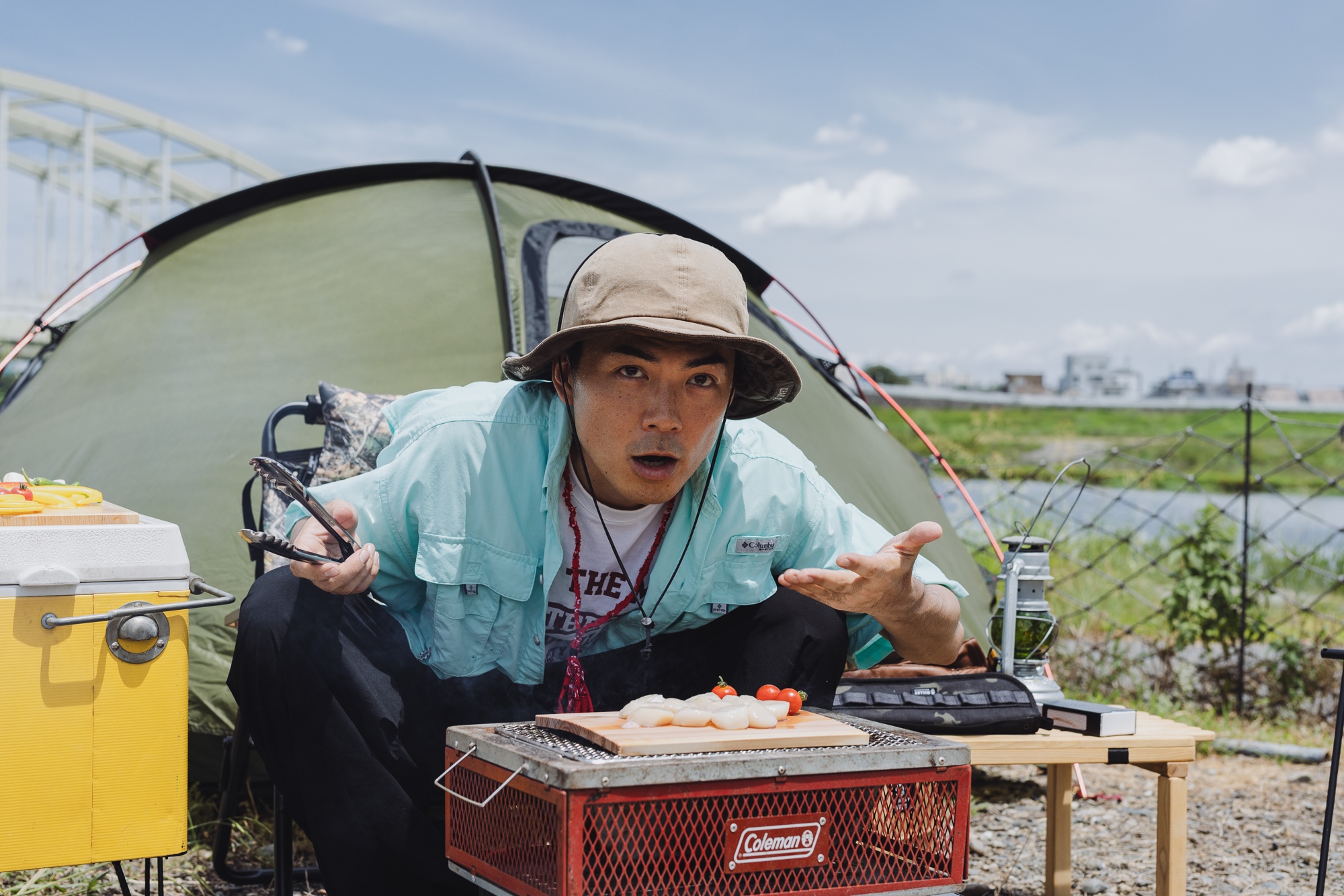 “日本で唯一のBBQ芸人”たけだバーベキューさん直伝！奈良の木を使ったアウトドアグッズでつくるお手軽＆美味しいキャンプ飯